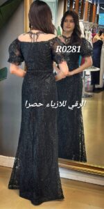 فستان سهرة قصة سمكة R0281 اسود - الصورة 5